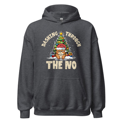 Dashing Through The No Funny Holiday Unisex Dark Hoodie