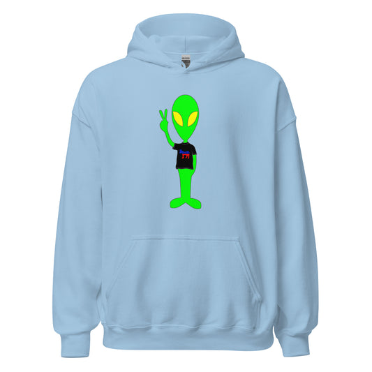 Donkey Liberal Democrats Alien Peace Sign USA Unisex Light Hoodie