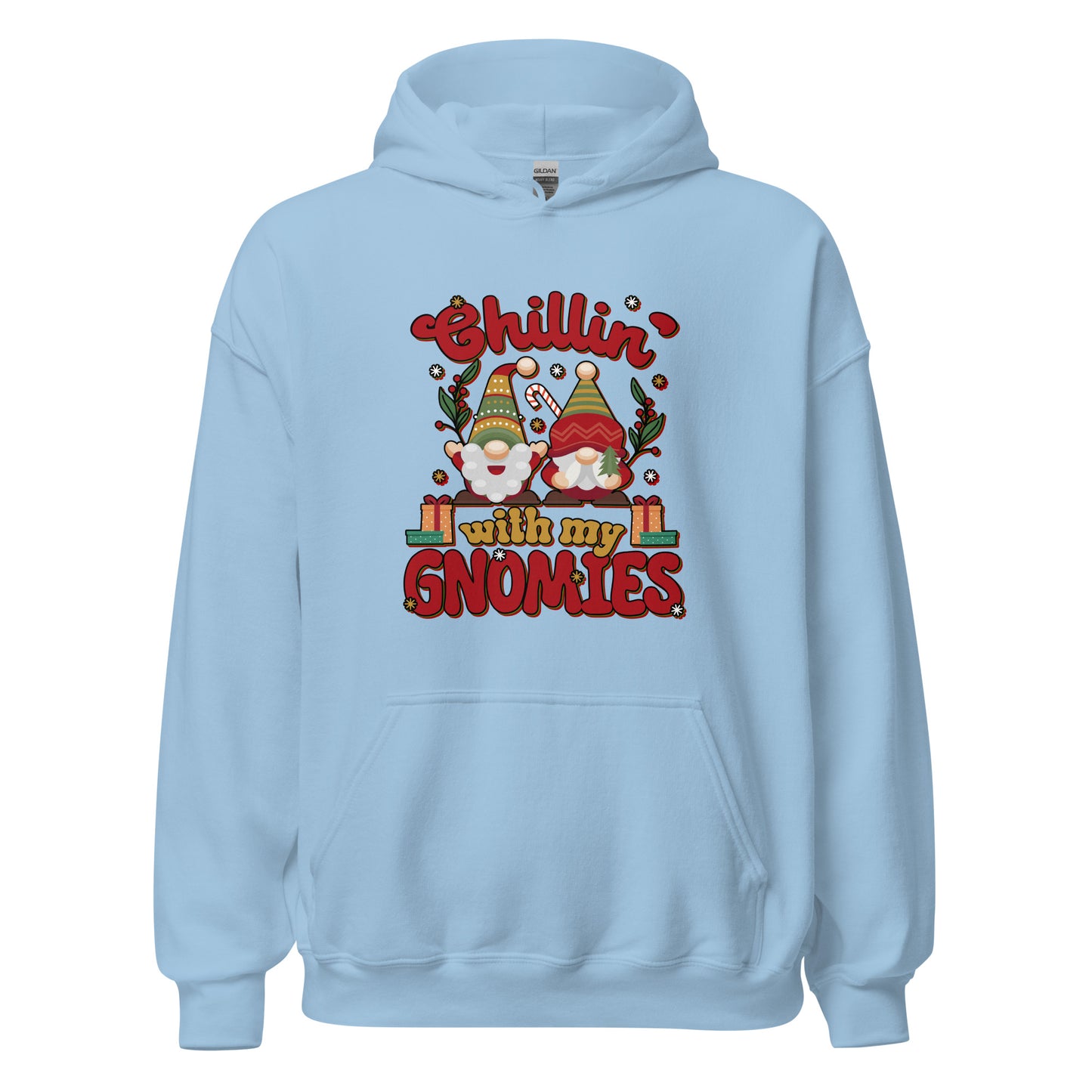 chillin with my gnomies Christmass Unisex Light Hoodie