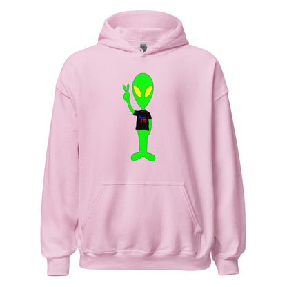 Donkey Liberal Democrats Alien Peace Sign USA Unisex Light Hoodie