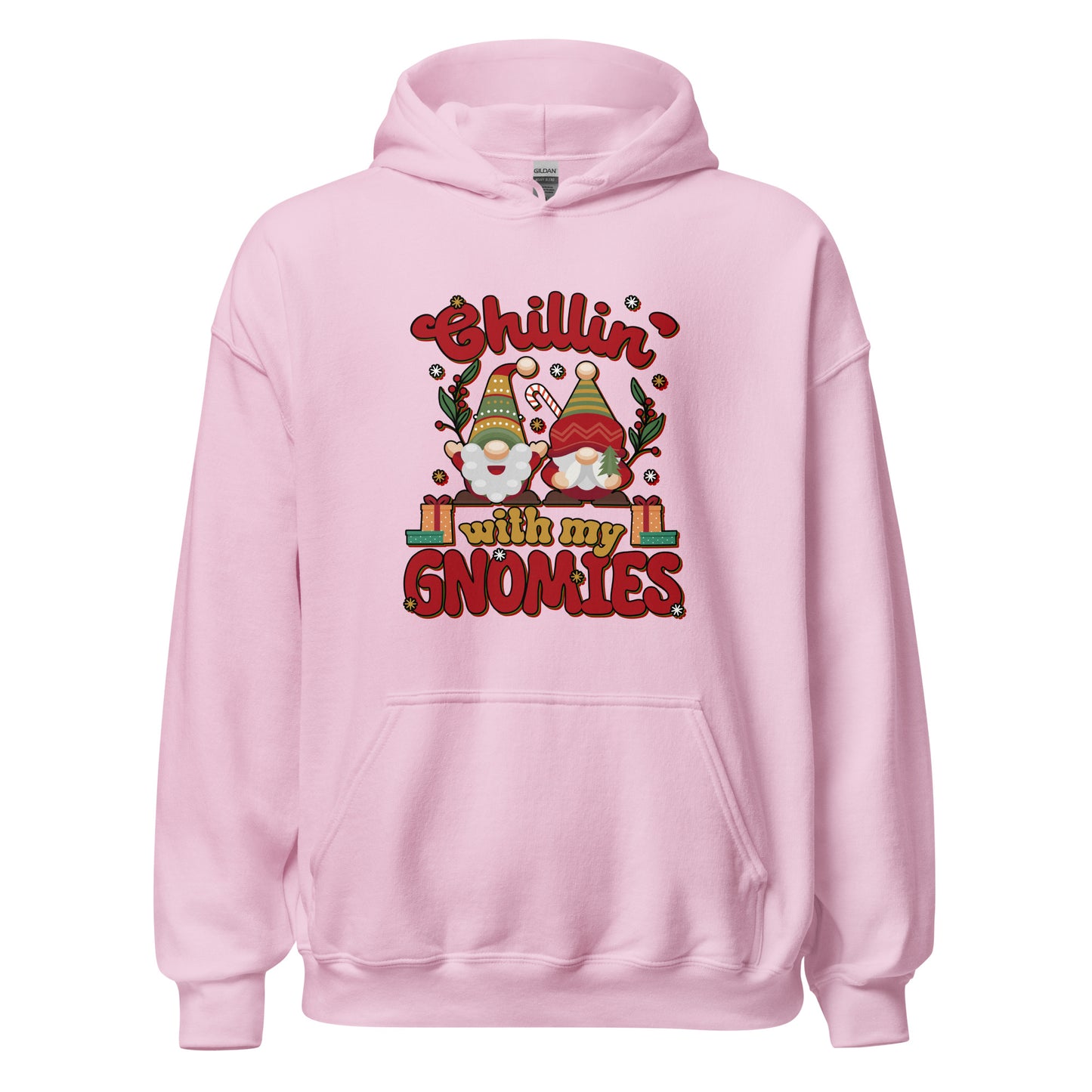 chillin with my gnomies Christmass Unisex Light Hoodie