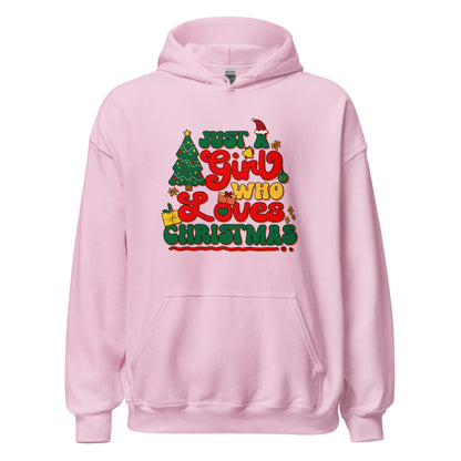 Just a Girl Who Loves Christmas Joyful Yuletide Unisex Light Hoodie