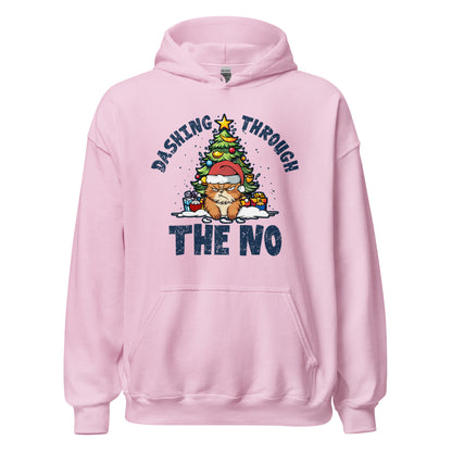 Dashing Through The No Funny Holiday Unisex Light Hoodie