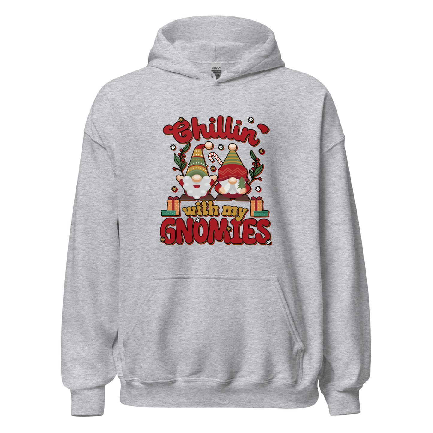 chillin with my gnomies Christmass Unisex Light Hoodie