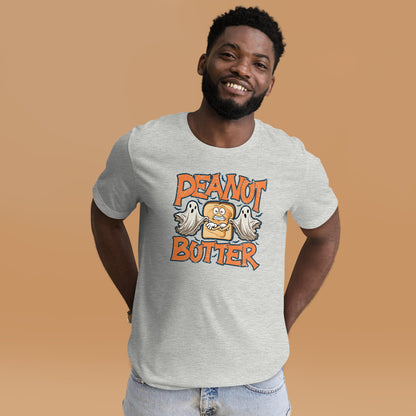 Halloween Peanut Butter Ghost & Butter Spooky Season Unisex Light Tee