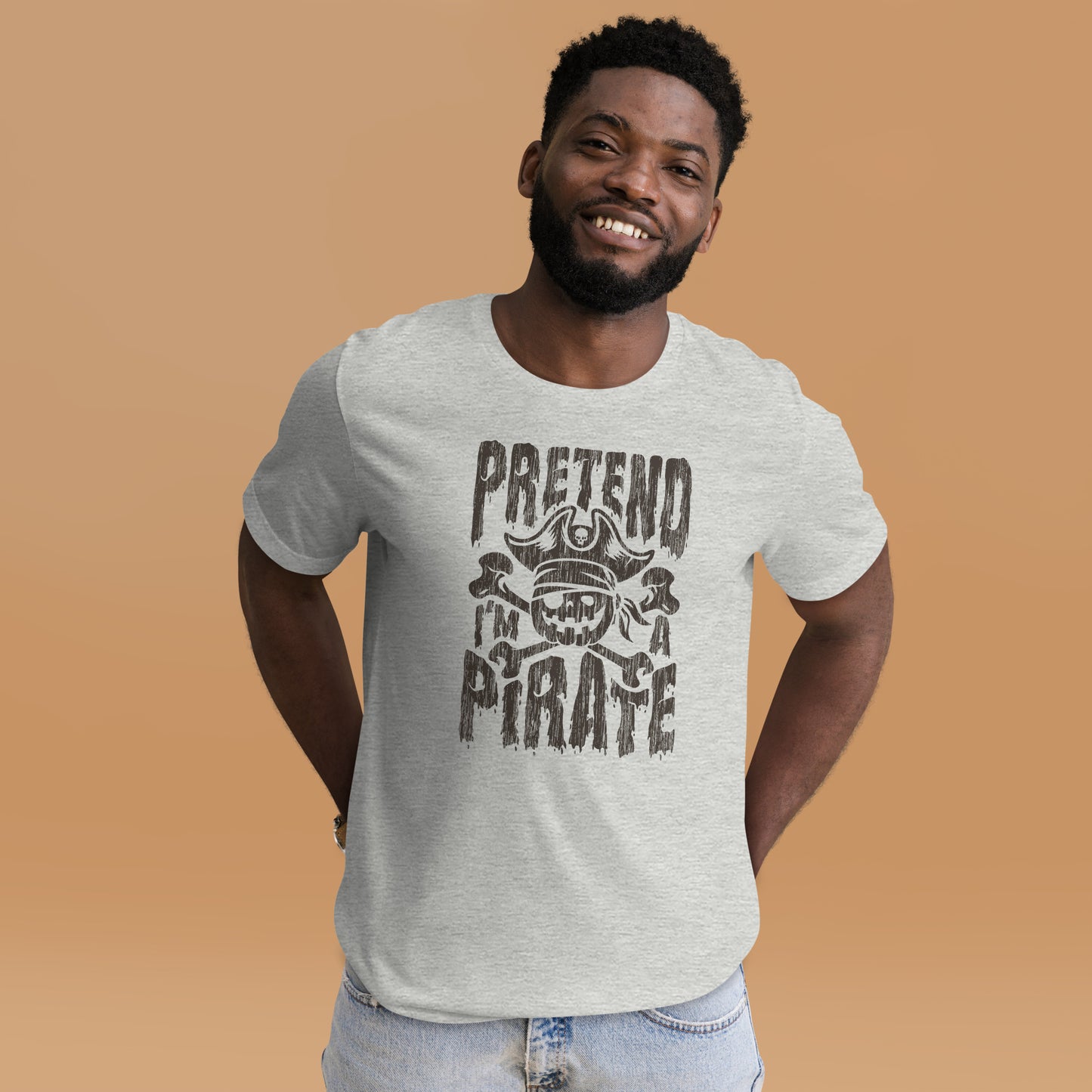 Pretend Pirate Buccaneer Halloween Pirate Unisex Light Tee