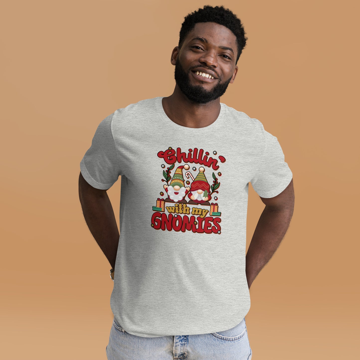 Chillin With My Gnomies Christmas Unisex Light Shirt