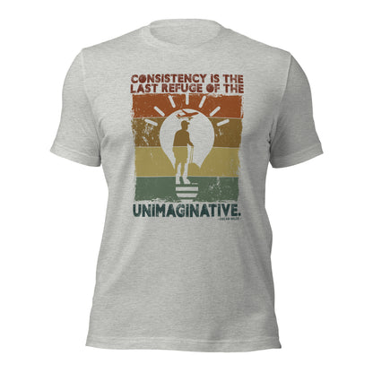 Consistency Is The Last Refuge Of The Unimaginative Retro Aviation Unisex Light Shirt