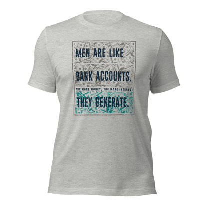 Men's Humor Men Are Like Bank Account Mark Twain Unisex Light Shirt