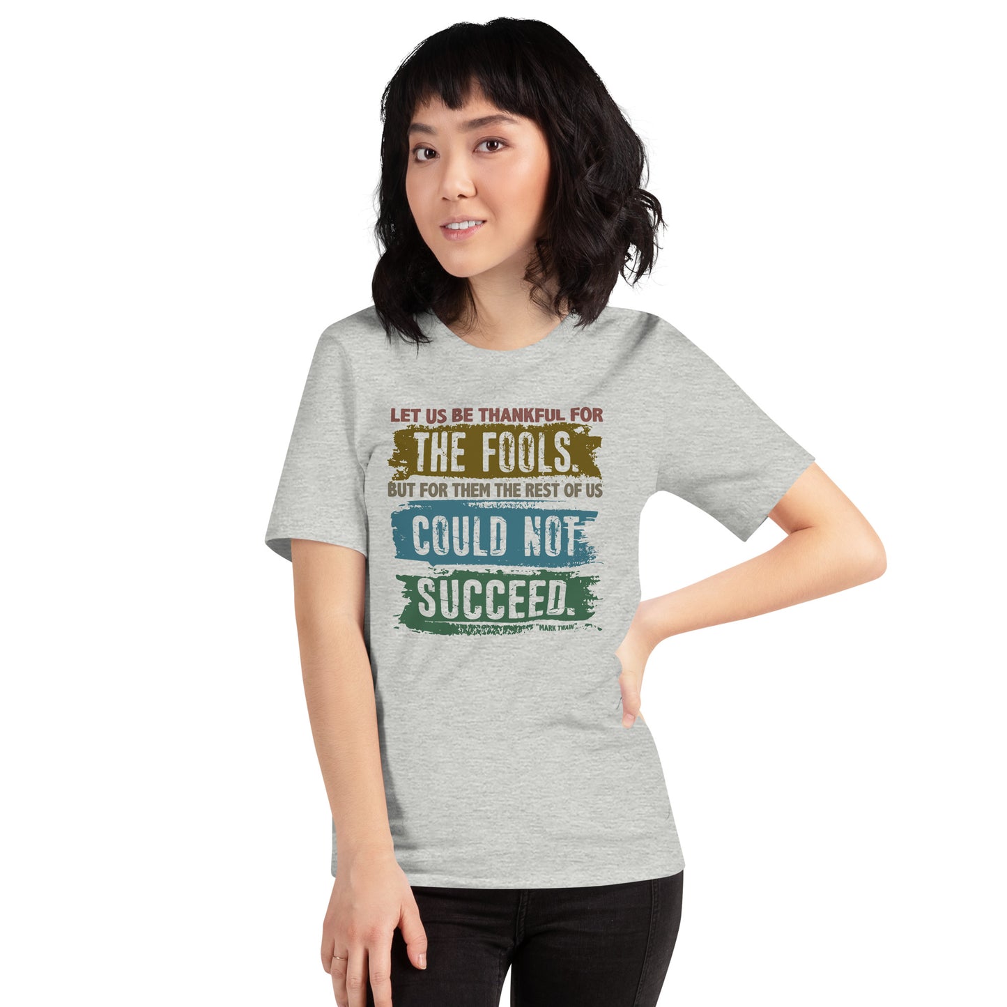 Mark Twain Successful Mind Quote Mentor Unisex Light T-shirt