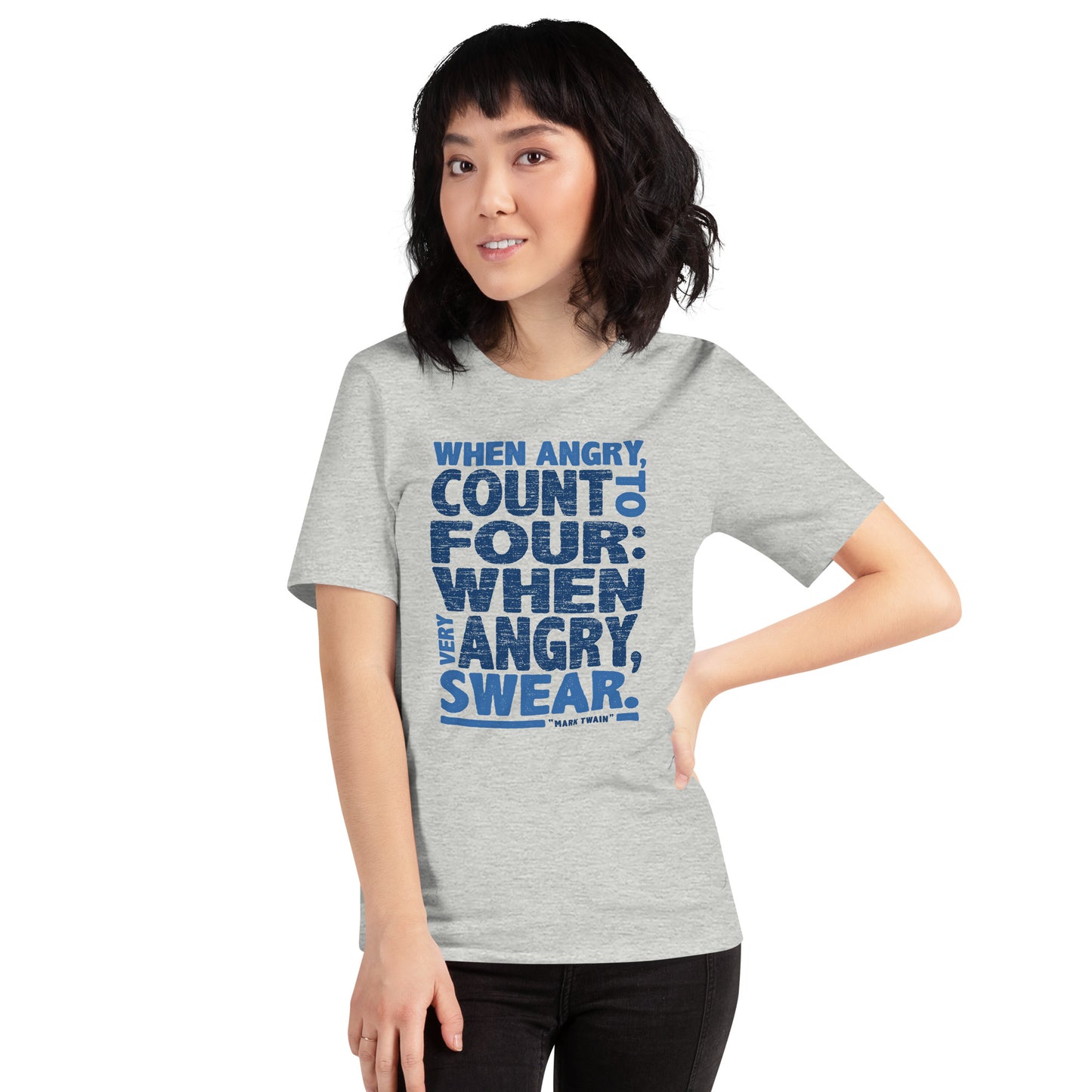 When Angry Count To Four Anger Coach Unisex Light Shirt