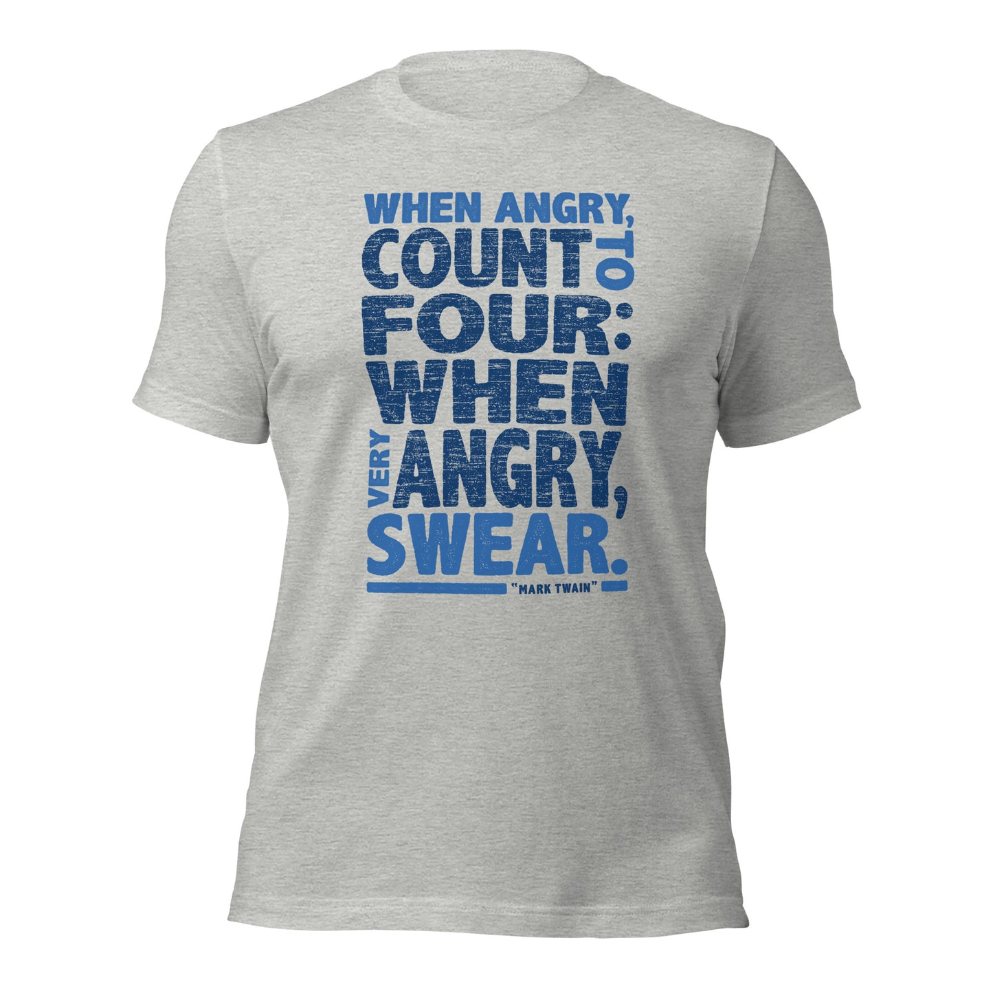 When Angry Count To Four Anger Coach Unisex Light Shirt