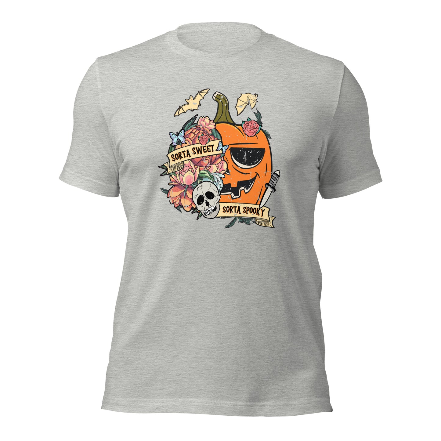 Retro Sorta Sweet Sorta Spooky Halloween Pumpkin Unisex Light Shirt