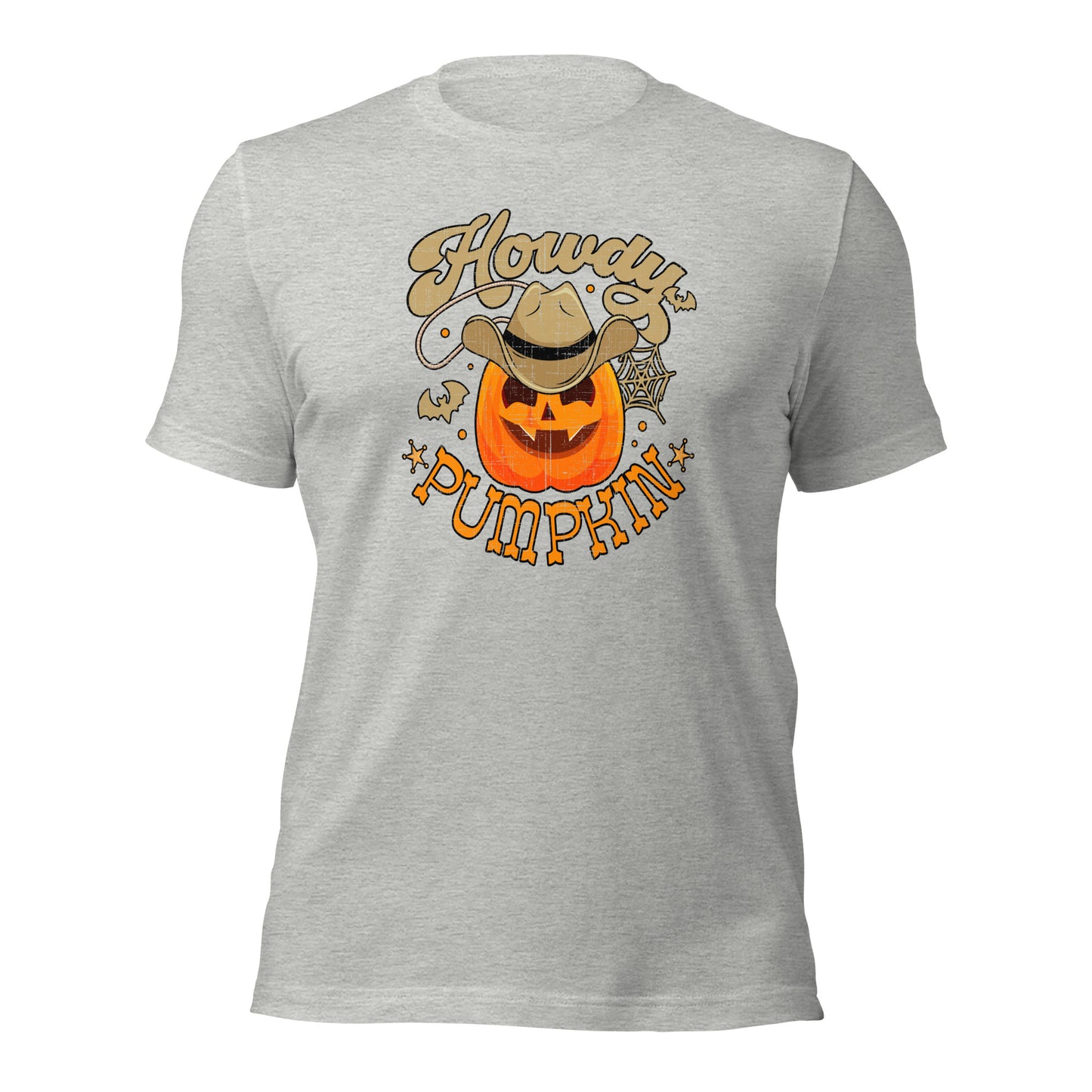 Howdy Pumpkin Cowboy Cowgirl Western Halloween Unisex Light Shirt