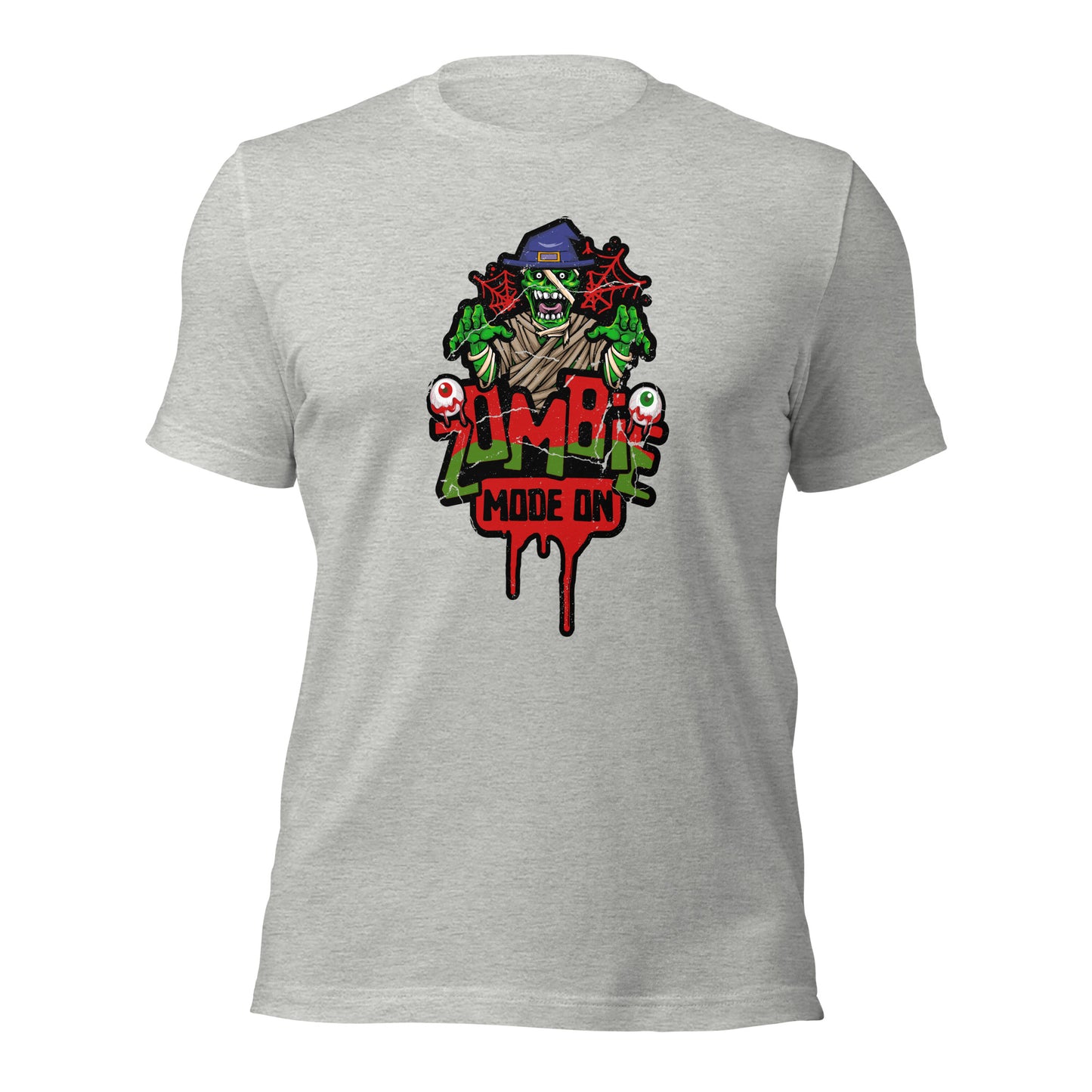 Zombie Mode On Spooky Season Halloween Party Unisex Light Tee