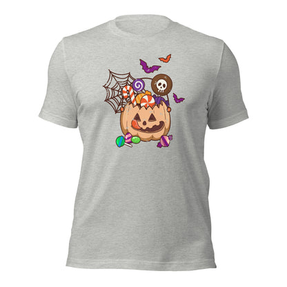 Sweet Pumpkin Jar Trick or Treat Spooky Season Unisex Light Shirt