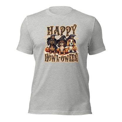 Happy Howl-oween Dog Lovers Halloween Unisex Light Shirt