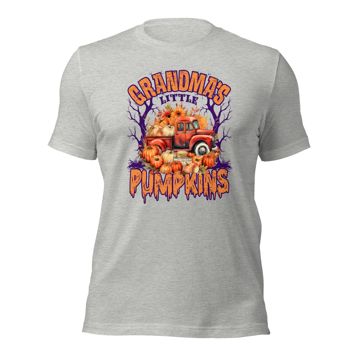 Grandma's Little PUmpkins grandchildren Halloween Unisex Light Shirt