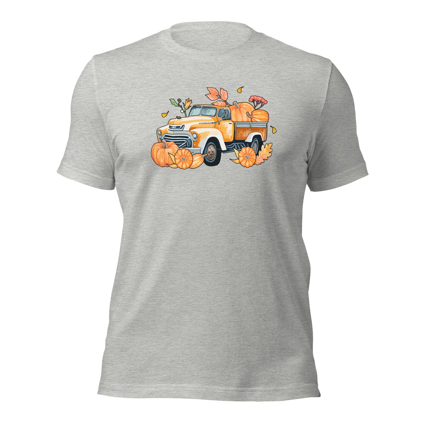 Pumpkin Thanksgiving Vintage Truck Unisex Light Shirt