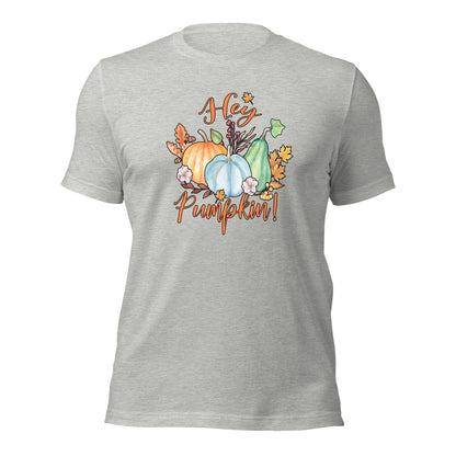 Hey Pumpkin Fall Thanksgiving Patch Unisex Light Shirt