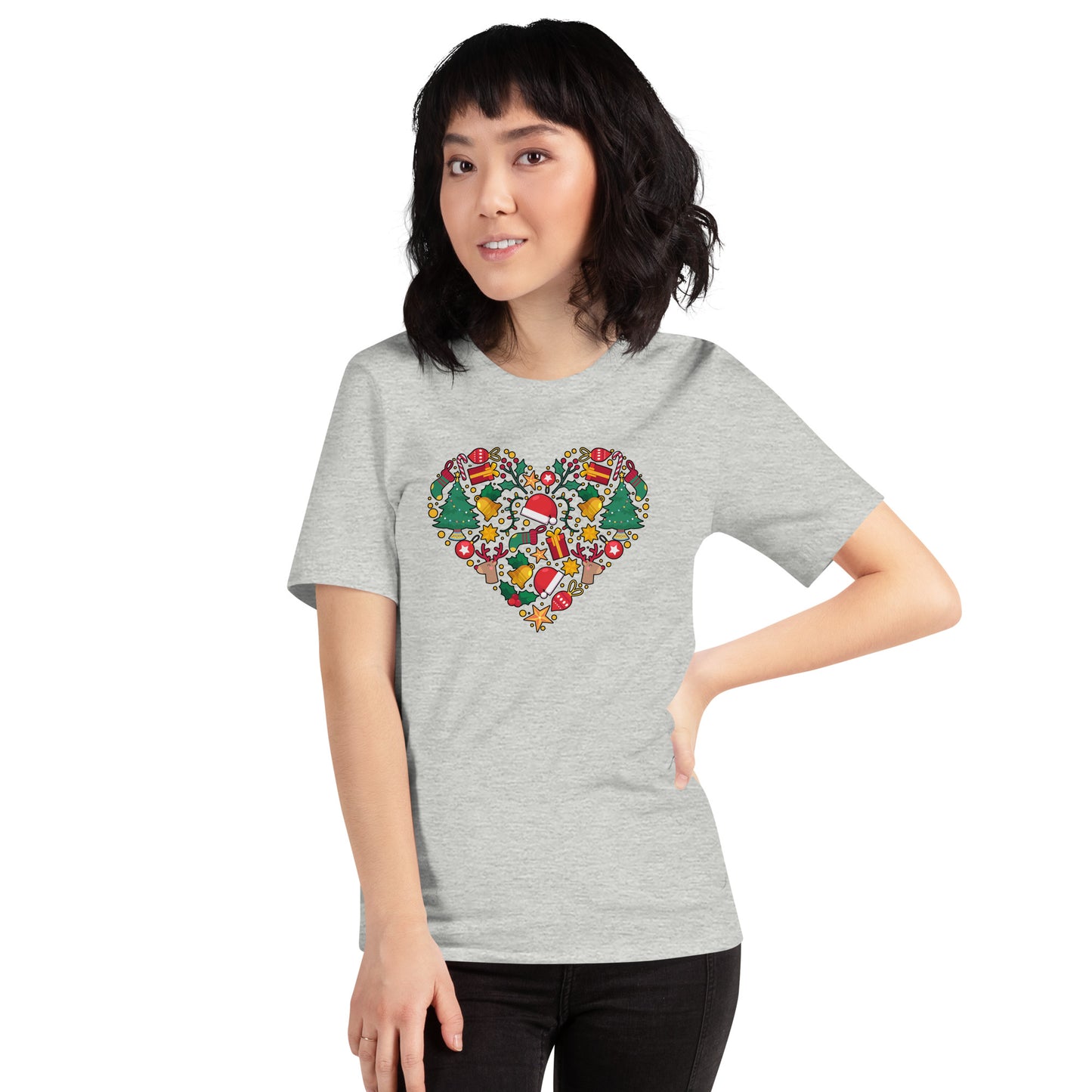 Christmas Heart I Love Christmas Light Unisex Shirt