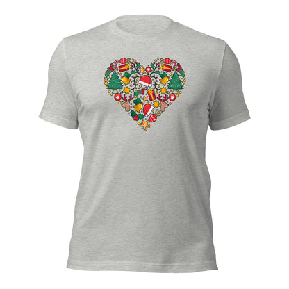 Christmas Heart I Love Christmas Light Unisex Shirt