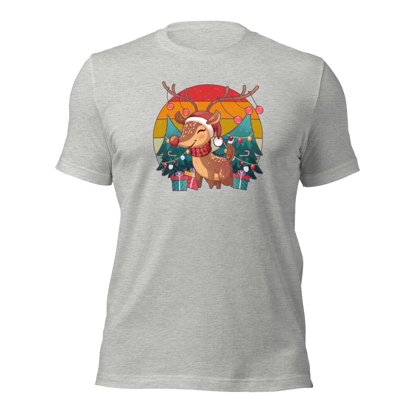 Christmas Vintage Reindeer Classic Winter Unisex Light Shirt