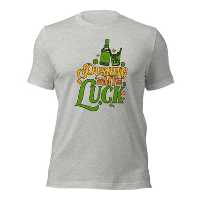 St. Patricks Day Pushing My Luck Gamer Unisex Light Tshirt