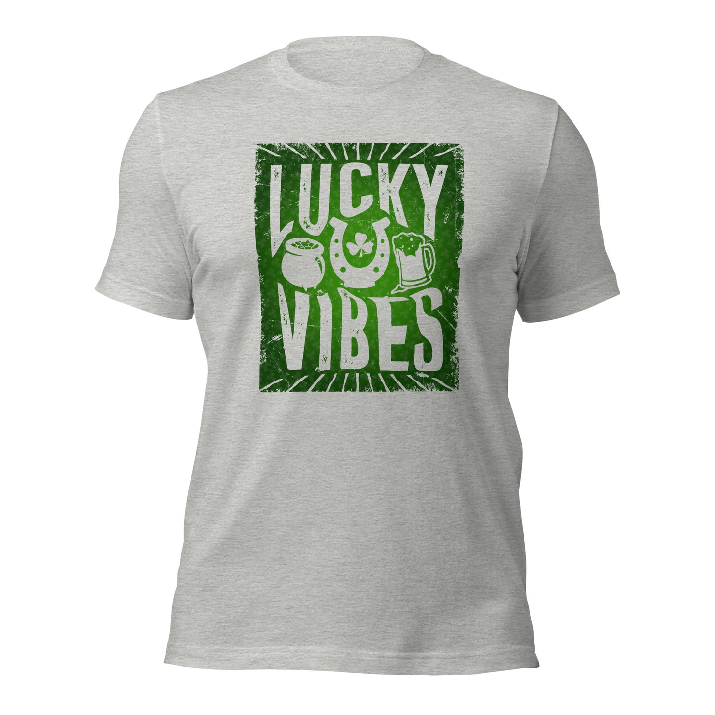 Lucky Vibes Summer Vibes Lucky St. Patricks Day Unisex Light Shirt