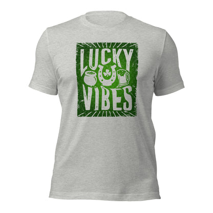 Lucky Vibes Summer Vibes Lucky St. Patricks Day Unisex Light Shirt