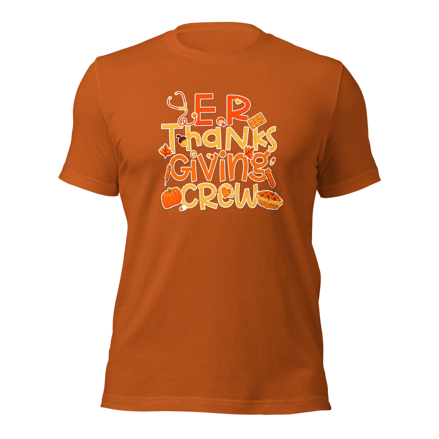 E.R Thankgiving Crew Gratitude Frontliners Unisex Dark Shirt