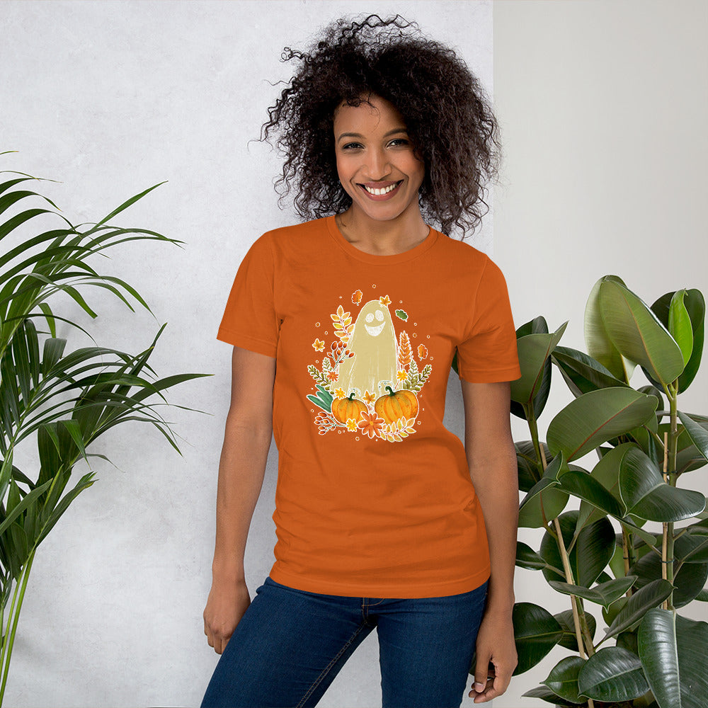 Spooky Ghost Autumn Fall Thanksgiving Unisex Dark Shirt