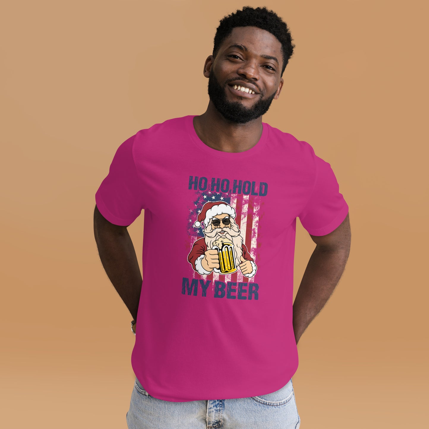 Ho Ho Hold My Beer Christmas In July Light Shirt