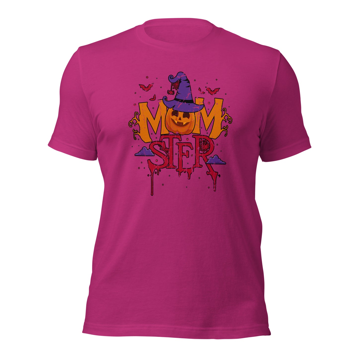 MomSter Happy Halloween Witch Pumpkin Spooky Unisex Light Shirt