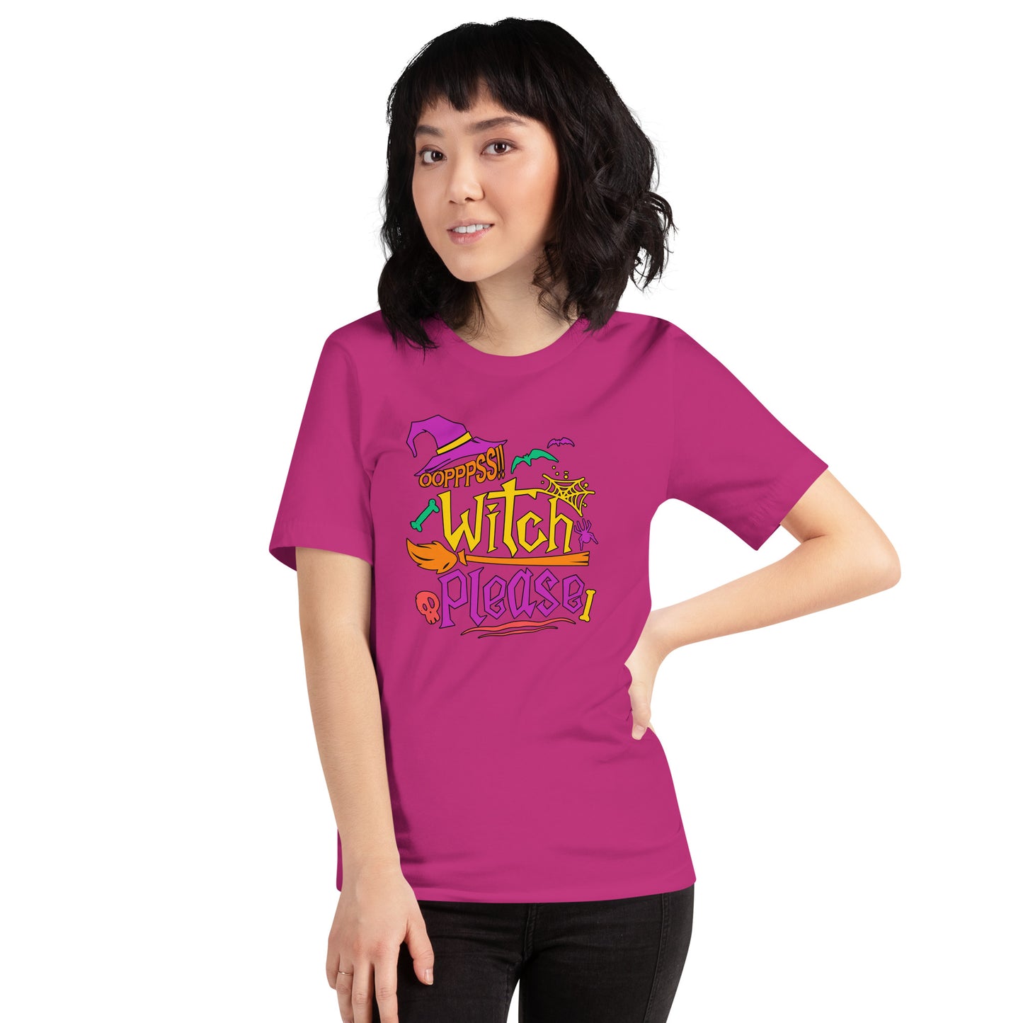 Ooppss Witch Please Halloween Spooky Season Unisex Light Shirt