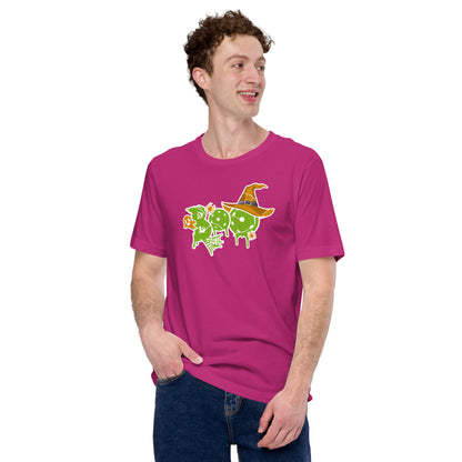 Pickleball Boo Humor Halloween Player Unisex Light Tee