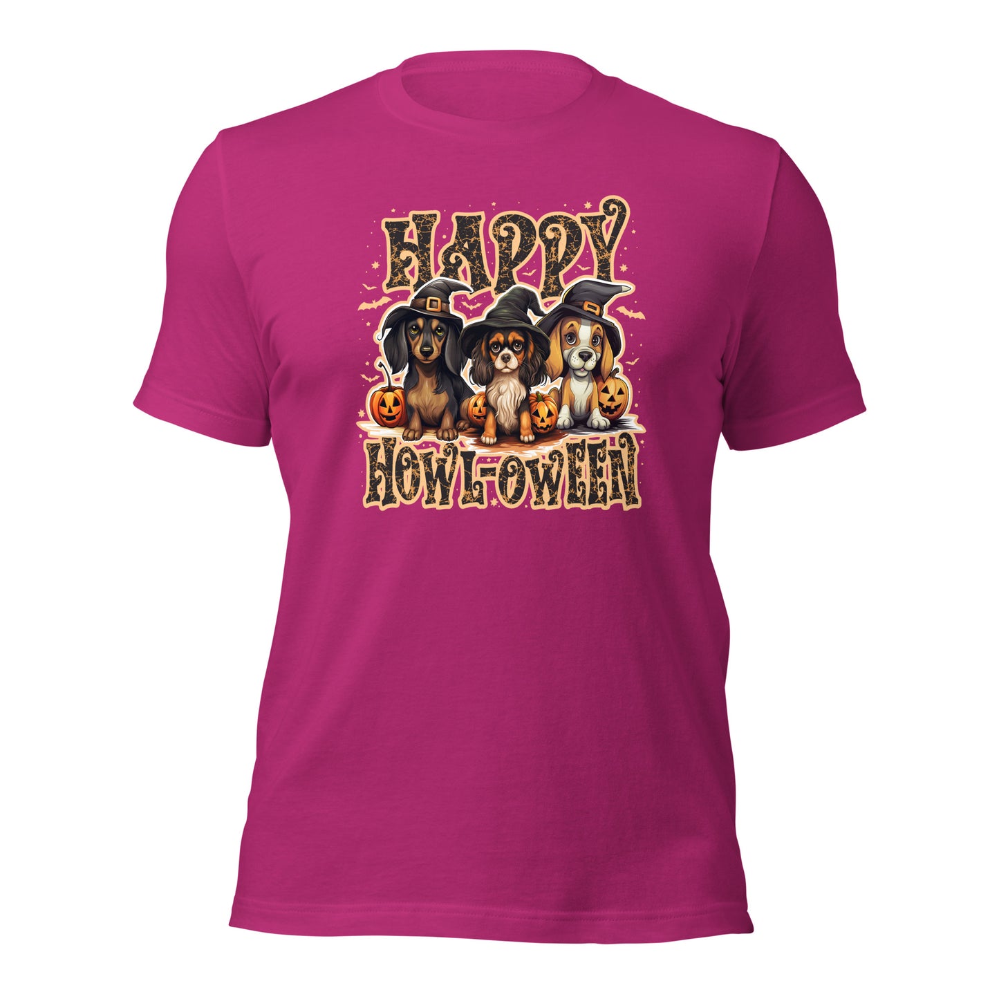 Happy Howl-oween Dog Lovers Halloween Unisex Light Shirt