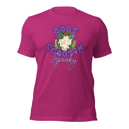 Boot Scootin Spooky Cowboy Western Spooky Halloween Unisex Light Shirt