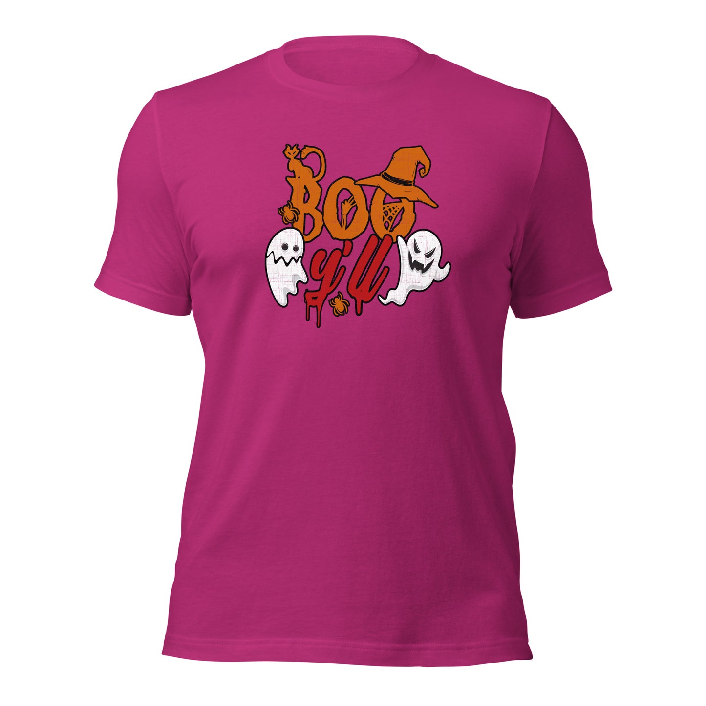 Boo Y'all Ghost Cowboy Western Halloween Party Unisex Light Tee