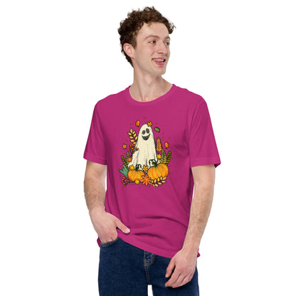 Spooky Ghost Autumn Fall Thanksgiving Unisex Light Shirt