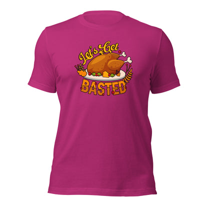 Let's Get Basted Family Thanksgiving Dinner Unisex Light Shirt