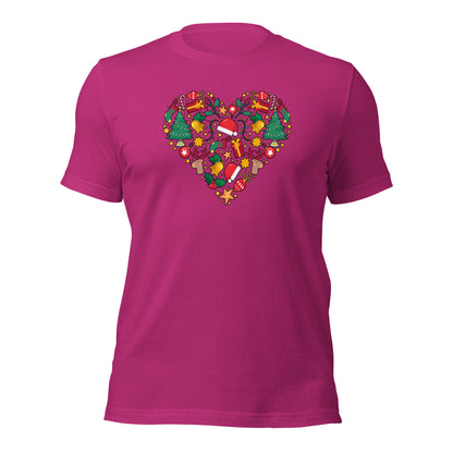 Christmas Heart I Love Christmas Light Unisex Shirt