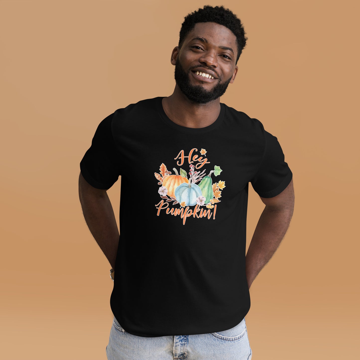 Hey Pumpkin Fall Thanksgiving Patch Unisex Dark Shirt