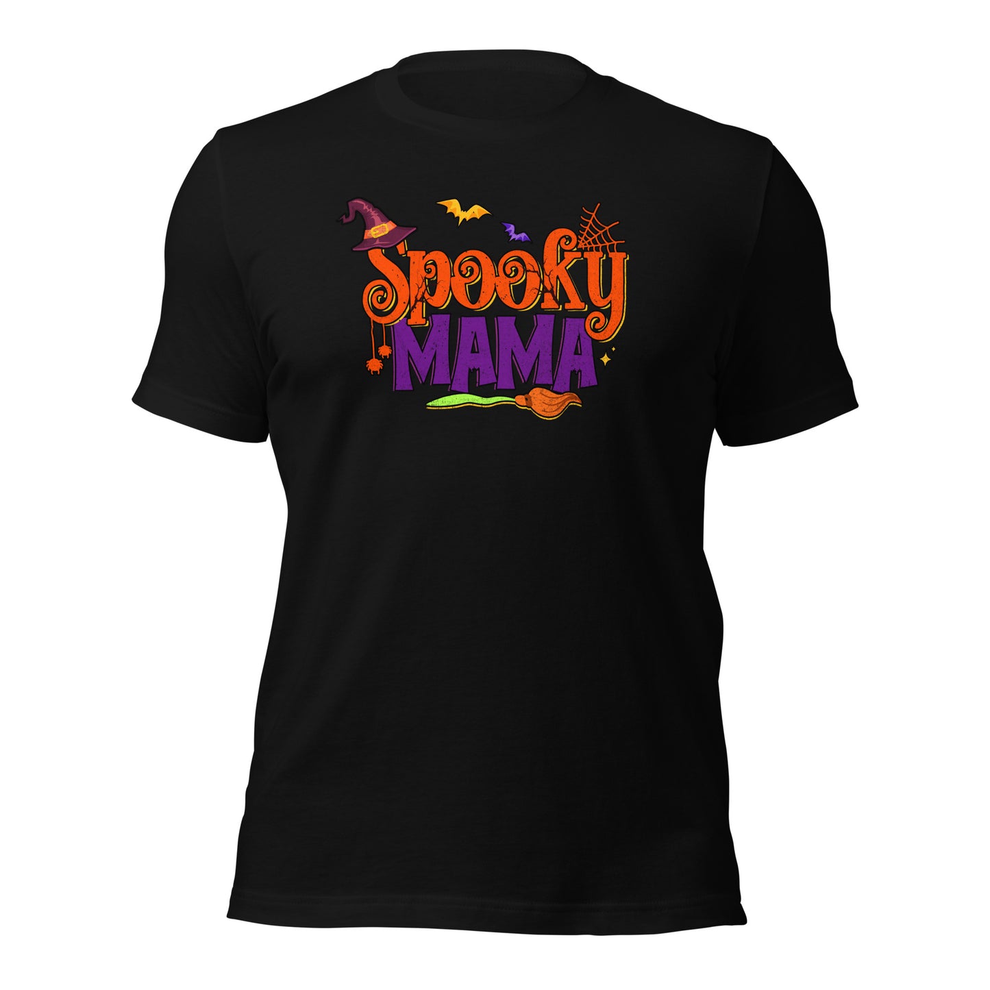 Halloween Spooky Mama Mysterious Mother Haunted Mom Dark Tee