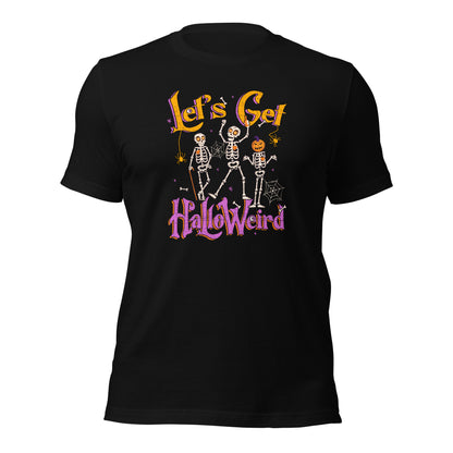 Let's Get HalloWeird Halloween Party Trick or Treat Unisex Dark Shirt