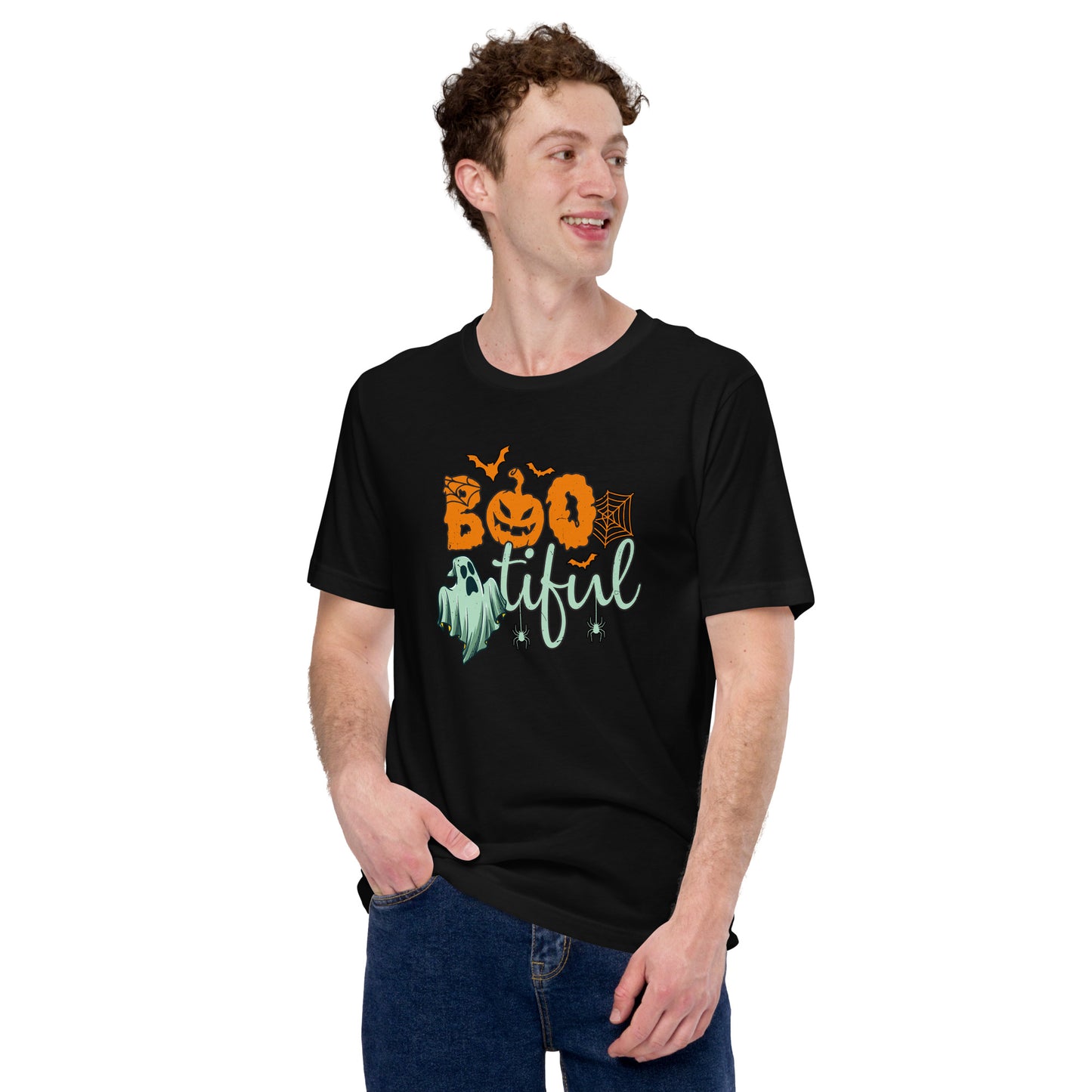 Boo-tiful Funny Scary Ghost Halloween Unisex Dark Shirt