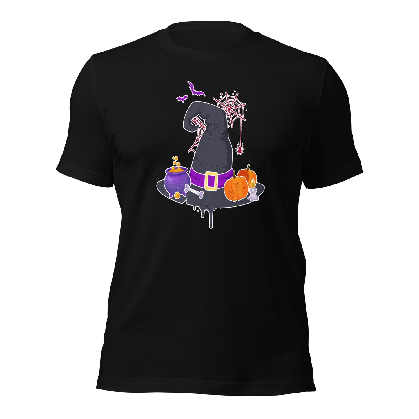 Witch Hat Aesthetic Halloween Vibes Graphic Unisex Dark Shirt