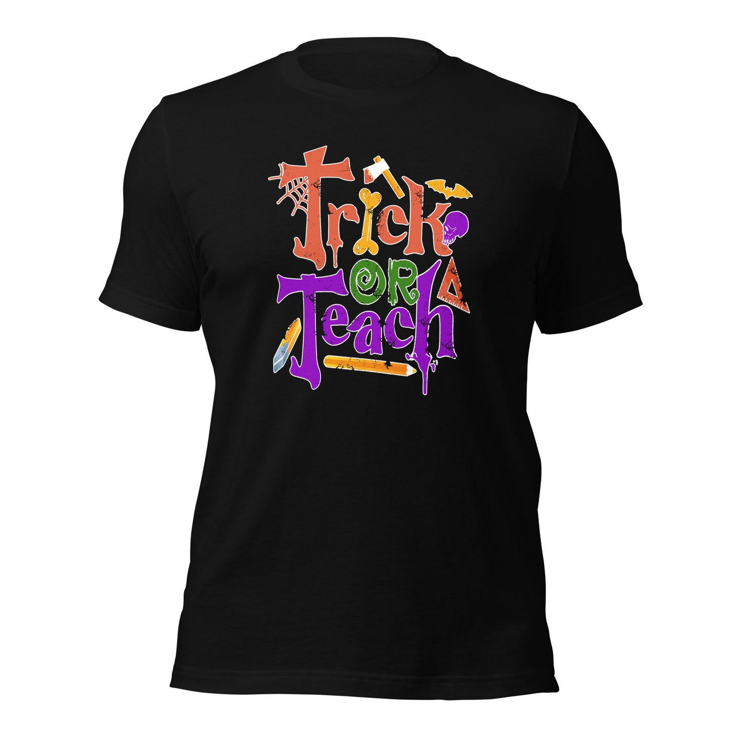 Trick Or Teach Funny Teacher Halloween Unisex Dark Shirt