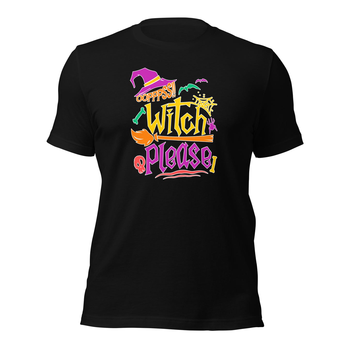 Ooppss Witch Please Halloween Spooky Season Unisex Dark Shirt