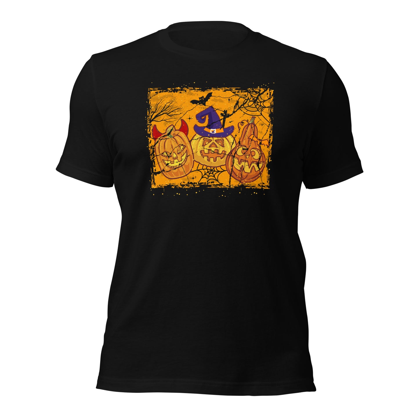 Pumpkin Halloween Jack O Lantern Spooky Season Unisex Dark Tee